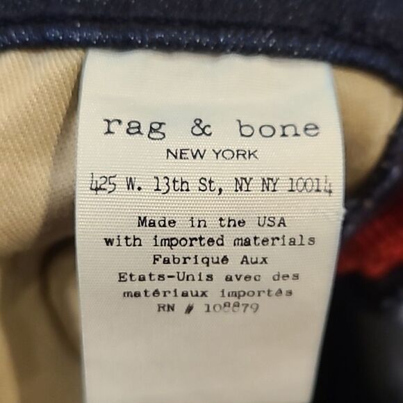 Rag & bone Mazie side stripe skinny jean size 24 - Picture 5 of 7